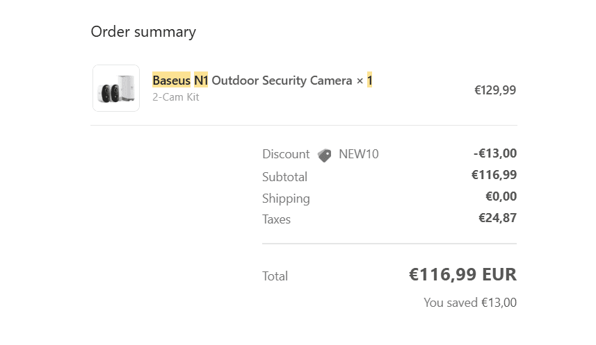 baseus n1 price